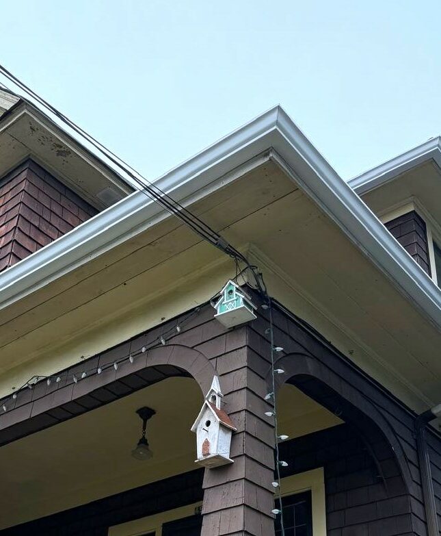 Gutters on Commercial Drive heritage home.