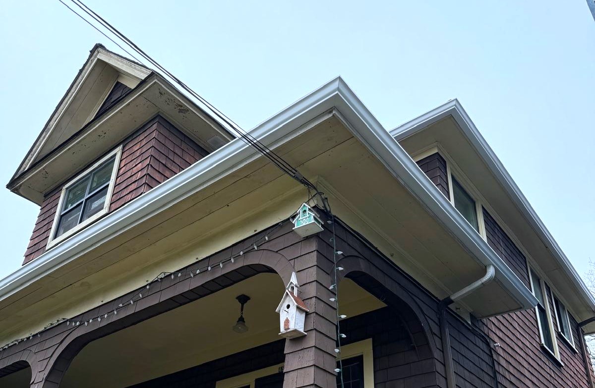 Gutters on Commercial Drive heritage home.